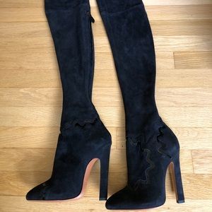 Black Suede Boots